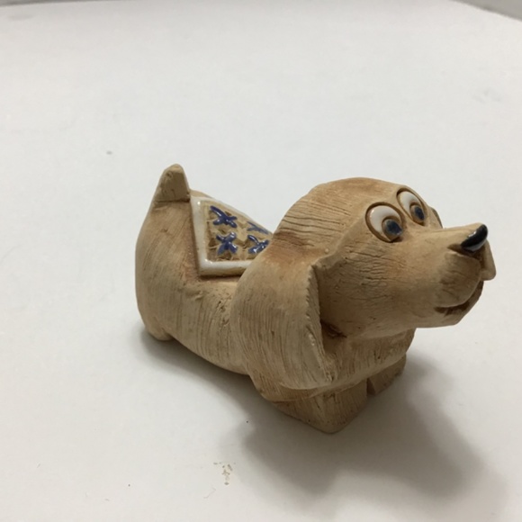 VINTAGE ARTESANIA RINCONADA Handmade In Uruguay Ceramic Dog Figurine.'70's - Picture 2 of 6